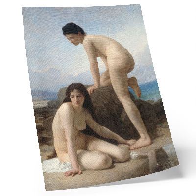 Plakat ścienny Kąpiące się kobiety autorstwa Williama Adolphe'a Bouguereau