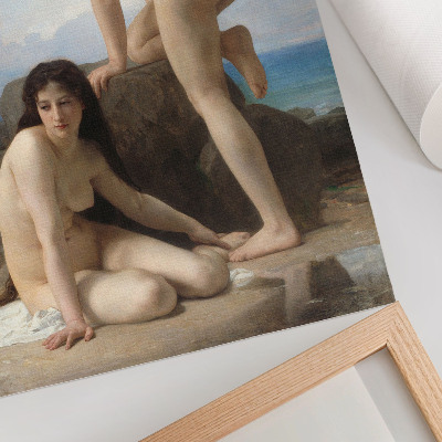 Plakat ścienny Kąpiące się kobiety autorstwa Williama Adolphe'a Bouguereau