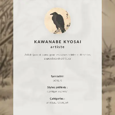 Kot łapiący żabę autorstwa Kawanabe Kyosai nowoczesna grafika na płótnie