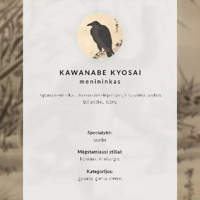 Kot łapiący żabę autorstwa Kawanabe Kyosai nowoczesna grafika na płótnie