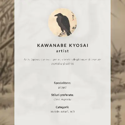 Kot łapiący żabę autorstwa Kawanabe Kyosai nowoczesna grafika na płótnie