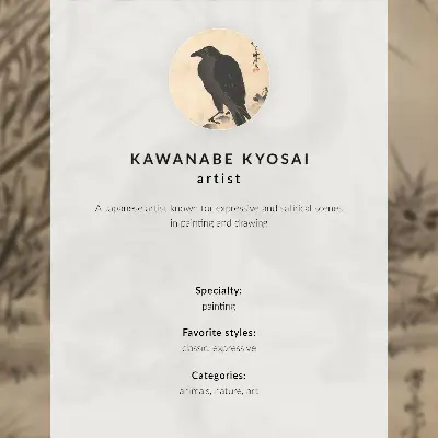 Kot łapiący żabę autorstwa Kawanabe Kyosai nowoczesna grafika na płótnie