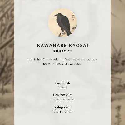 Kot łapiący żabę autorstwa Kawanabe Kyosai nowoczesna grafika na płótnie