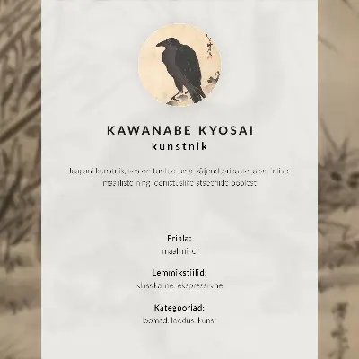 Kot łapiący żabę autorstwa Kawanabe Kyosai nowoczesna grafika na płótnie
