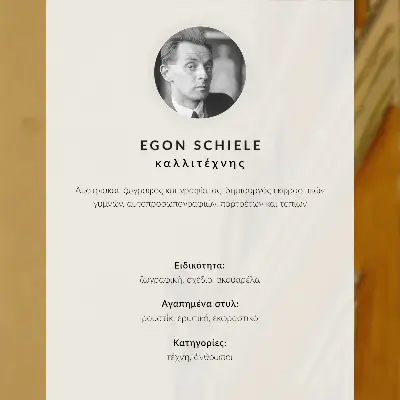 Plakat na płótnie Salon Schielego w Neulengbach z 1911 roku autorstwa Egona Schielego
