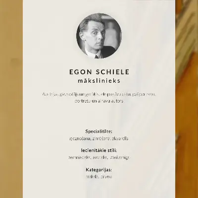 Plakat na płótnie Salon Schielego w Neulengbach z 1911 roku autorstwa Egona Schielego