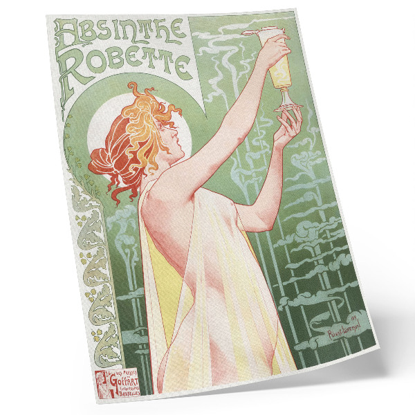 Plakat ścienny Privat Livemont (1896) chromolitografia autorstwa Absinthe Robette
