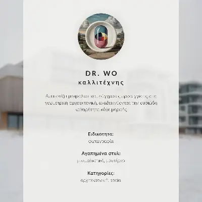 Nowoczesny plakat dekoracyjny drewniana chata nad wodą w stylu minimalistycznym z symetrią