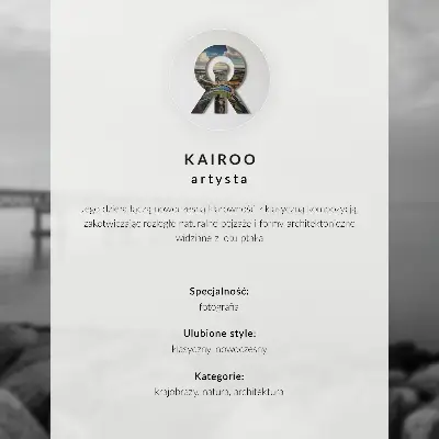 Plakat do salonu Fiordy góry miasteczko spokój i harmonia