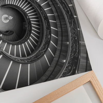 Plakat do salonu Spiralne schody architektura elegancja