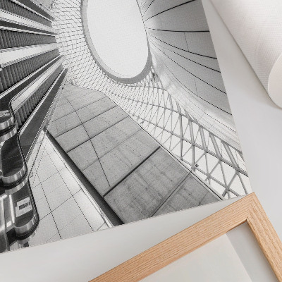 Plakat Minimalistyczne wnętrze futurystyczna architektura