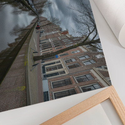 Nowoczesny plakat dekoracyjny Kanał łagodna architektura nastrojowe niebo