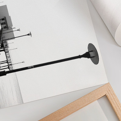 Grafika na ścianę Minimalistyczny pomost prostolinijna architektura