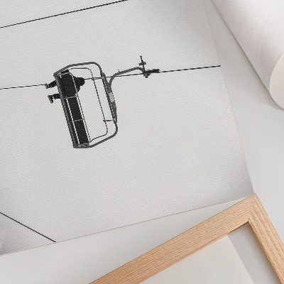 Grafika na ścianę Minimalizm samotność spokój zimowy pejzaż