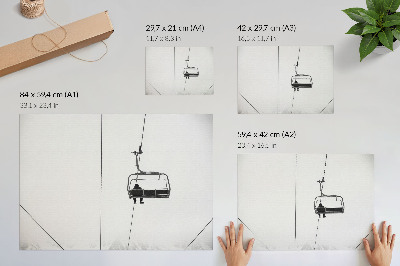 Grafika na ścianę Minimalizm samotność spokój zimowy pejzaż