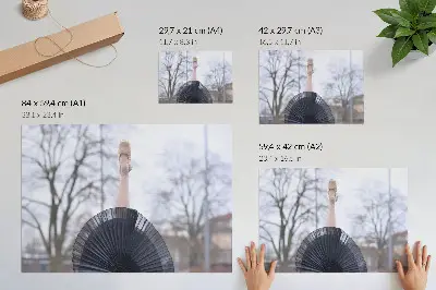 Grafika na ścianę balet subtelność harmonia i miejscowy klimat