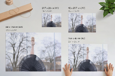 Grafika na ścianę Balet subtelność harmonia miejscowy klimat