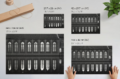Wydruk na płótnie Symetria odbicie architektoniczna elegancja harmonia