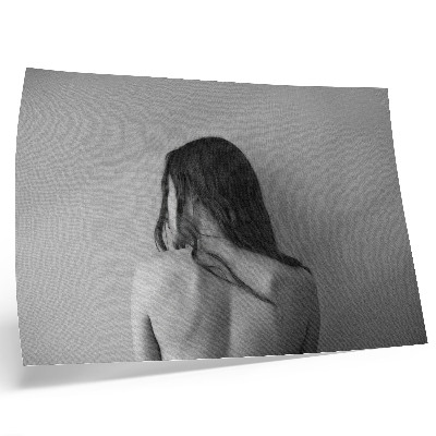 Plakat do salonu Minimalistyczny urok postaci w monochromie