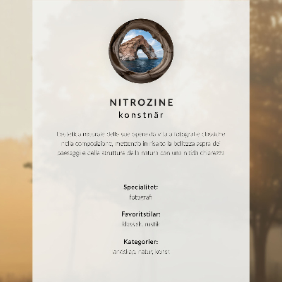 Plakat Mglisty poranek nad jeziorem z odbiciami natury