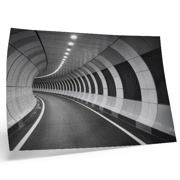 Plakat Nowoczesny tunel geometryczny przestrzenny