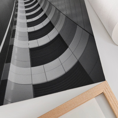 Plakat Nowoczesny tunel geometryczny przestrzenny