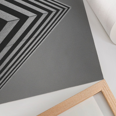 Plakat Symetria linie monochromatyzm dynamiczna kompozycja