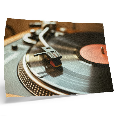 Plakat do salonu Gramofon nostalgiczny vintage muzyczny klimat
