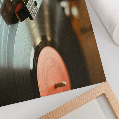 Plakat do salonu Gramofon nostalgiczny vintage muzyczny klimat