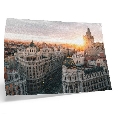 Plakat do salonu Wieczorne miasto z majestatyczną architekturą