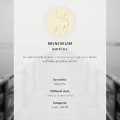 Grafika na ścianę minimalistyczny motyw zimowy z pejzażem drzew w harmonii