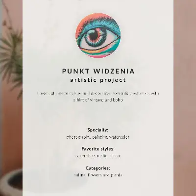 Nowoczesny plakat dekoracyjny przedstawiający akwarelową grafikę zabytkowego tramwaju miejskiego