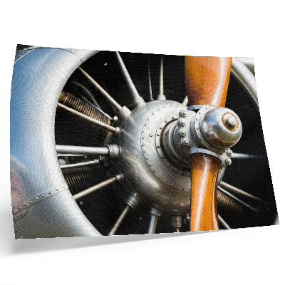 Plakat Metalowe elementy śmigła industrialny wygląd