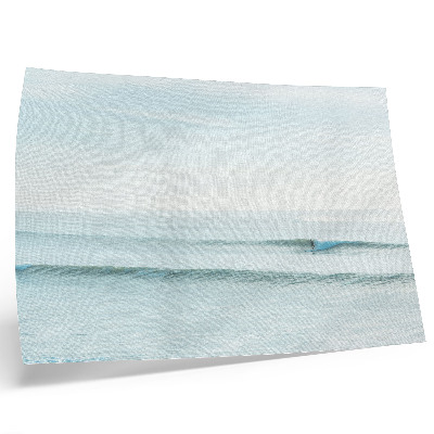 Grafika na ścianę Ocean fale surfer spokojnie minimalistycznie