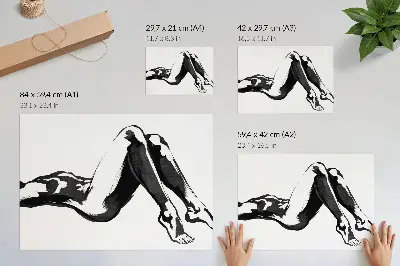 Grafika na ścianę czarno-białe abstrakcje w stylu nowoczesnym