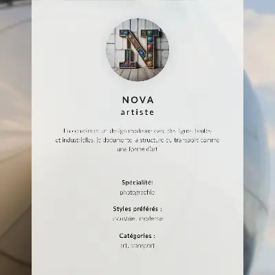Nowoczesny plakat dekoracyjny widok dwupłatowca z przodu w stylu industrialna elegancja
