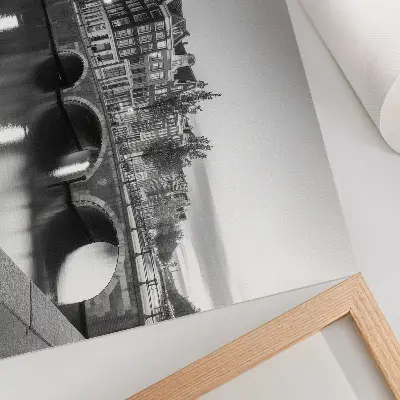 Grafika na ścianę eleganckie mosty i klasyczna architektura kanałów