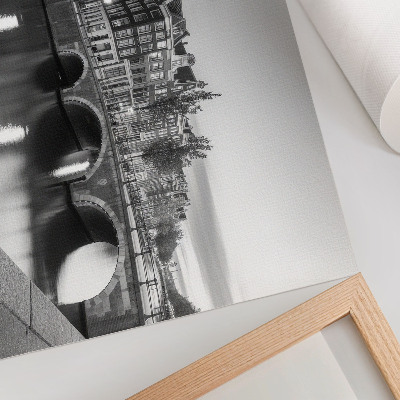 Grafika na ścianę Eleganckie mosty klasyczna architektura kanały