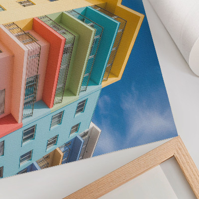 Plakat do salonu Energia koloru nowoczesna architektura