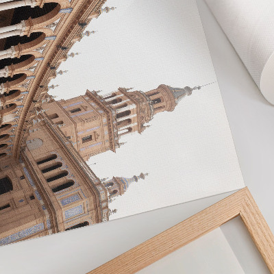 Grafika na ścianę Bogata architektura marmurowe kolumny klasyka
