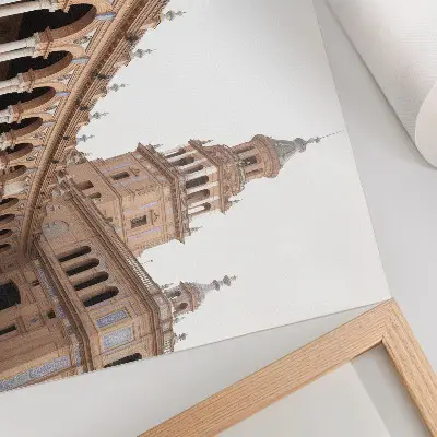 Grafika na ścianę bogata architektura z klasycznymi marmurowymi kolumnami