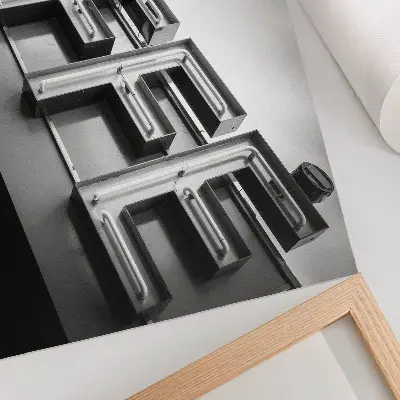 Neon minimalistyczny styl miejski kadr wydruk na płótnie