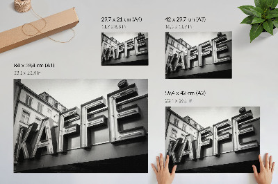 Wydruk na płótnie Neon minimalistyczny styl miejski kadr