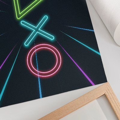 Plakat Neonowe kształty dynamiczne kolory futurystyczne