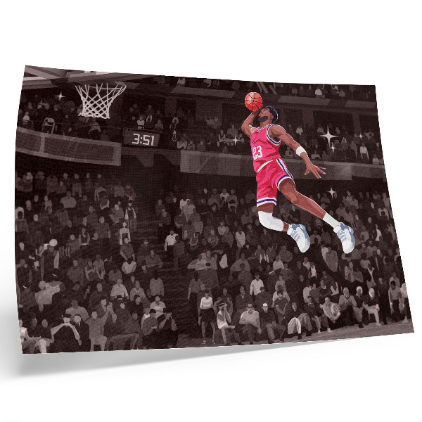Nowoczesny plakat dekoracyjny Dynamika sportu kontrastujące kolory ilustracyjny