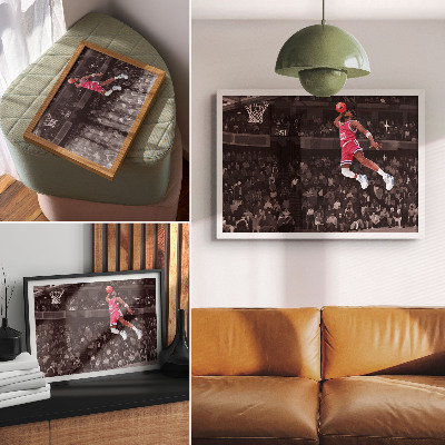 Nowoczesny plakat dekoracyjny Dynamika sportu kontrastujące kolory ilustracyjny