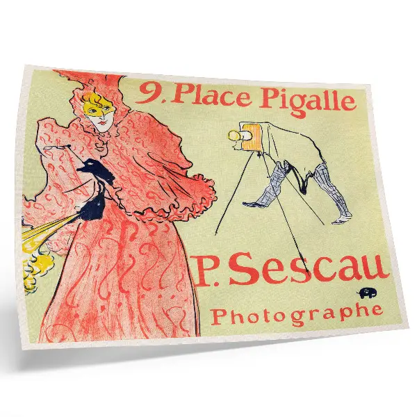 Plakat Le Photographe Sescau Henri de Toulouse-Lautreca wydruk w wysokiej rozdzielczości z 1894 roku