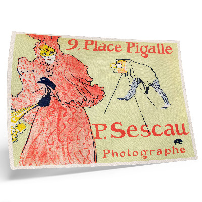 Plakat do salonu Le Photographe Sescau (1894) wydruk w wysokiej rozdzielczości autorstwa Henri de Toulouse – Lautreca