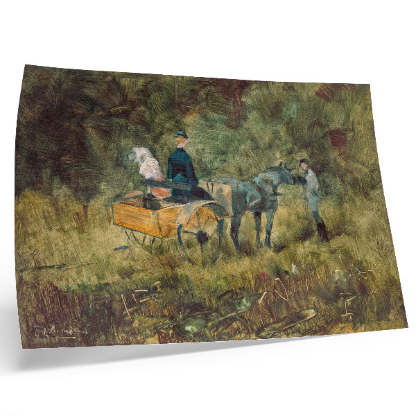 Plakat Pułapka (1880) obraz w wysokiej rozdzielczości autorstwa Henri de Toulouse-Lautreca