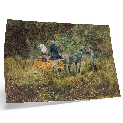 Plakat Pułapka (1880) obraz w wysokiej rozdzielczości autorstwa Henri de Toulouse-Lautreca